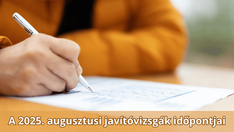 Javítóvizsgák időpontjai