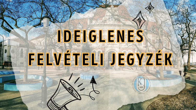 Ideiglenes felvételi jegyzék 2026