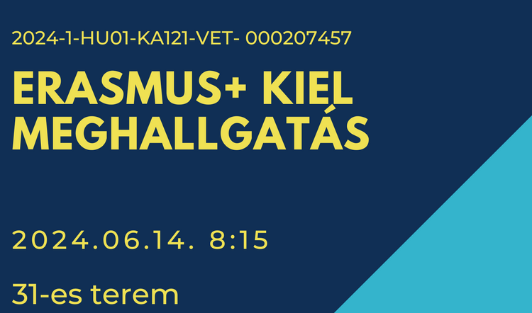 Erasmus+ Kiel meghallgatás