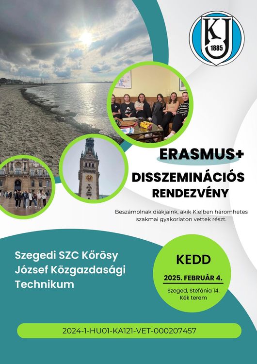 ERASMUS+ disszeminációs rendezvény