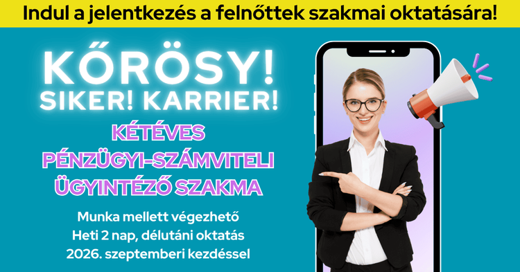 Indul a jelentkezés a felnőttek szakmai oktatására!