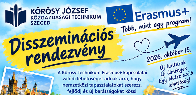 ERASMUS Disszeminációs rendezvény