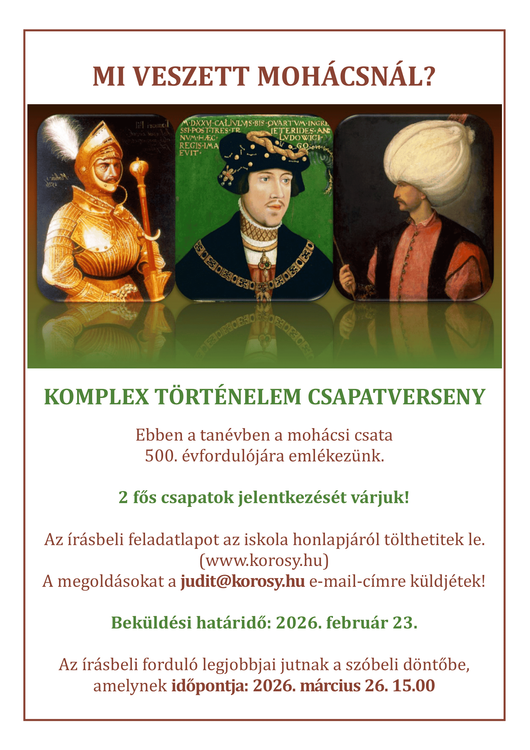 Komplex történelem csapatverseny