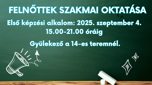Felnőttek szakmai oktatása