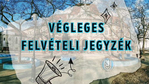 Végleges felvételi jegyzék a 2026/2027. tanévre
