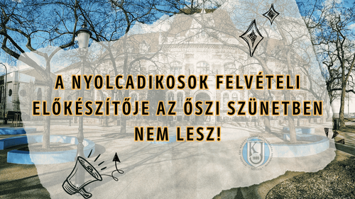 A nyolcadikosok előkészítője az őszi szünetben nem lesz