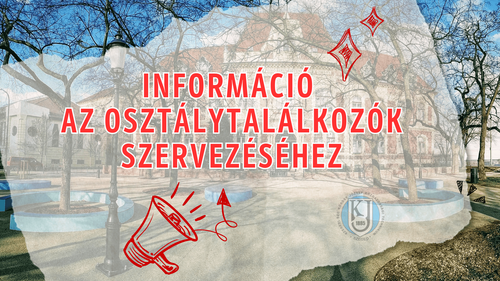 Információ az osztálytalálkozók szervezéséhez